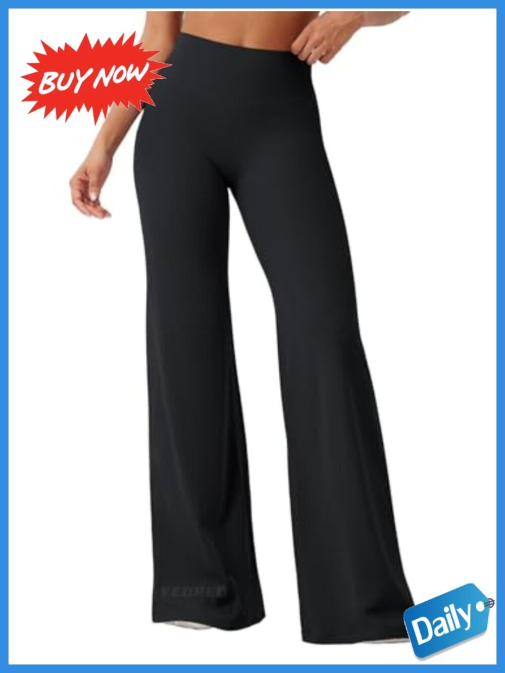 High Waist Straight Leg Workout Leggings Nylon Spandex Yoga Pants